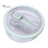 2Pcs 40 Oz Tumbler Flip Straw Lid Replacement Leak-Proof Spill Resistant Lids BPA-Free Reusable Cover for Cup