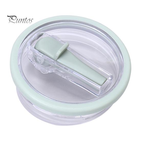 2Pcs 40 Oz Tumbler Flip Straw Lid Replacement Leak-Proof Spill Resistant Lids BPA-Free Reusable Cover for Cup