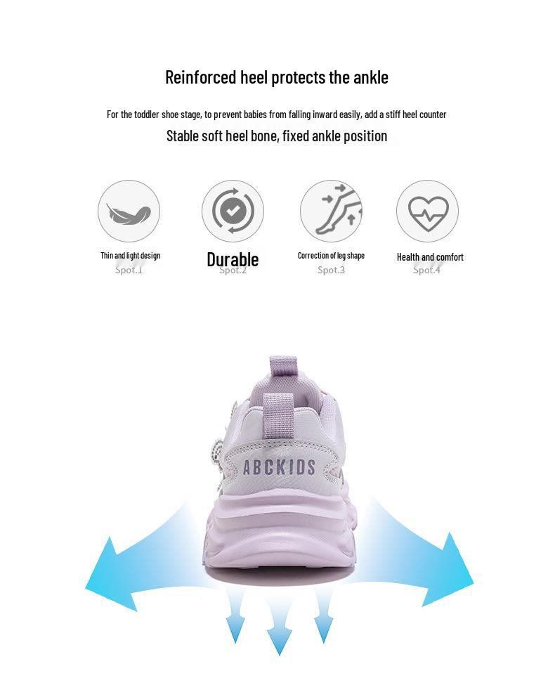 ABCkids Girls' Autumn Mesh Bow Sneakers - Street Style Casual