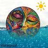 Metal Wall Art Sign Colorful Mask Design Indoor Outdoor Decor for Home Garden Bar