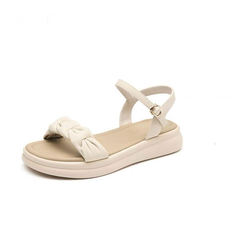 Sandals women's summer new beautiful sandals flat-soled thick-soled outer wear beach sandals children