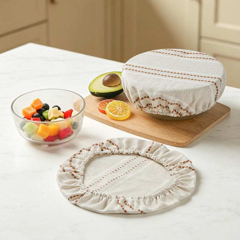 Washable Cloth Fruit Bowl Covers for Salad Bowls, Dough Bowls, Meal Bowls, and Table Service for Daily Use