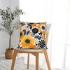 Pillow Case Colorful Floral Blue Orange Comfy Pillow Cover For Wedding Party Home Decor Morden Pillowcases