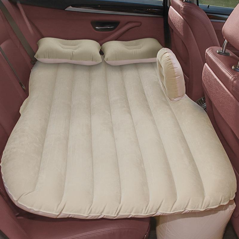 Folding SUV Inflatable Car Bed - PVC Flocking Travel Mattress