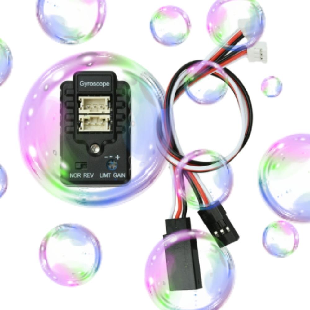 Gyroscope Ultra-Compact Dual-Axis Gyroscope for RC Cars and Boats with Precise Drift Control For FUTABA JR Sanwa Hi-tec GWS FS