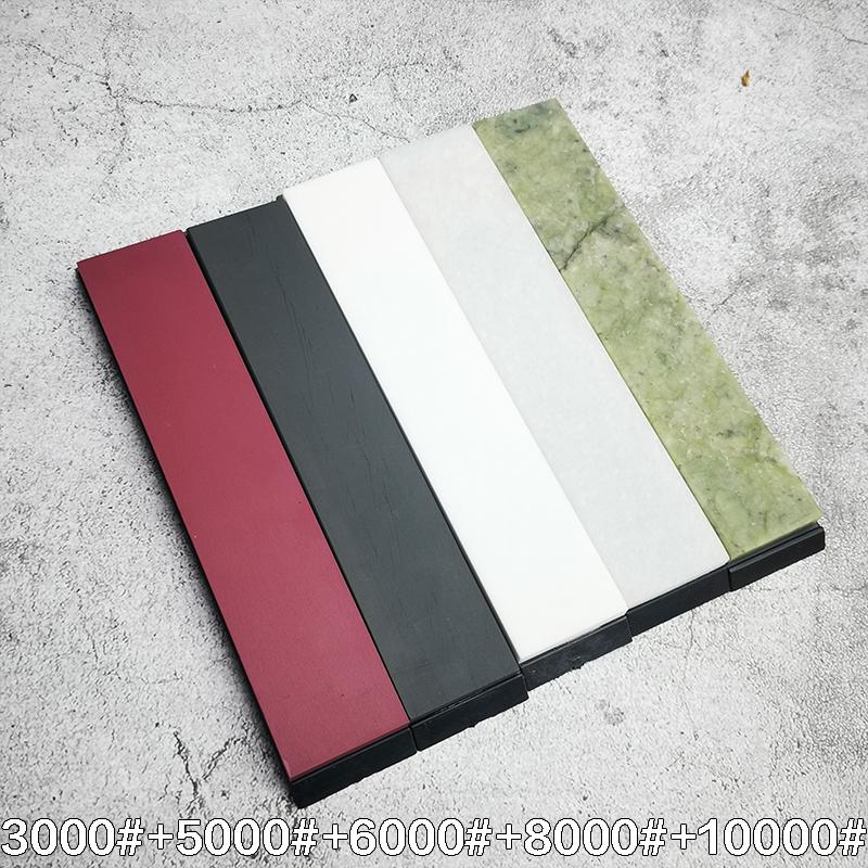 3000#-10000# Natural Agate Sharpening Stone Knife Sharpener Blade Kitchen Grander Fixed Angle Sharpener Whetstone with Base