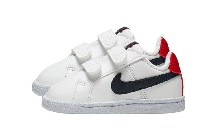 Nike Casual Low Top Skateboard Shoes White Black Infant And Toddler 833537-107