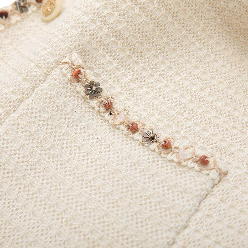 Elegante Damen Strickweste mit einreihiger Knopfleiste