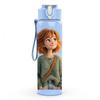 1PC Short Hair Girl In Green Coat Print 750ml Color Plastic Sports Water Bottle Leakproof Flip Straw Lid Suitable for Sports Office Home Use