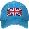 Fiji Flag Baseball Cap Cotton Washed Vintage Distressed Dad Hat Casual Adjustable Unisex