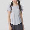 Under Armour Comfortable Breathable Round Neck Pullover Short Sleeve T-Shirt Women Tops Gray 1373399-014