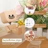 Shaking Wooden Man Figurine,Shaking Feet Wooden Doll with 24Pcs Expressions for Dashboard Decorations,Car Dashboard Figurines Charming Little Wood