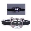 ZK40 Kids Headlamp Raccoon Appearance 2 Lighting Modes Lightweight Battery Powered Plastic LED Headlight for Children