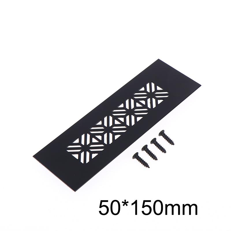 Aluminum Alloy Vents Cover Rectangle 50 Wide Air Vent Decor Louver Breathable Mesh Ventilator Grille Cover