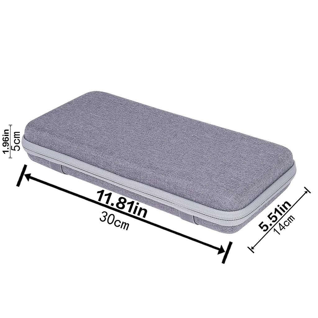 co2CREA Storage Case Compatible with Huntsman V3 Pro Mini/Huntsman Mini JP Gaming Keyboard (Tenkeyless) (Gray) (Case Only)