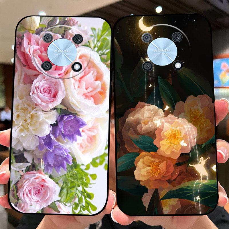 For Huawei Nova Y90 Case CTR-LX1 Cartoon Painted TPU Silicone Phone Cover For Huawei Enjoy 50 Pro Nzone 50 Pro Shockproof Bumper