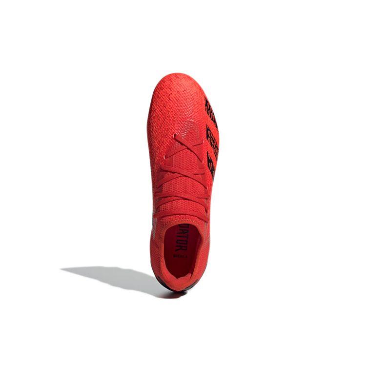 Adidas Predator Freak .3 Round Toe Lace-Up MG (Rubber Short Studs) Non-Slip Breathable Soccer Shoes Men Soccer Shoes Black GZ2824
