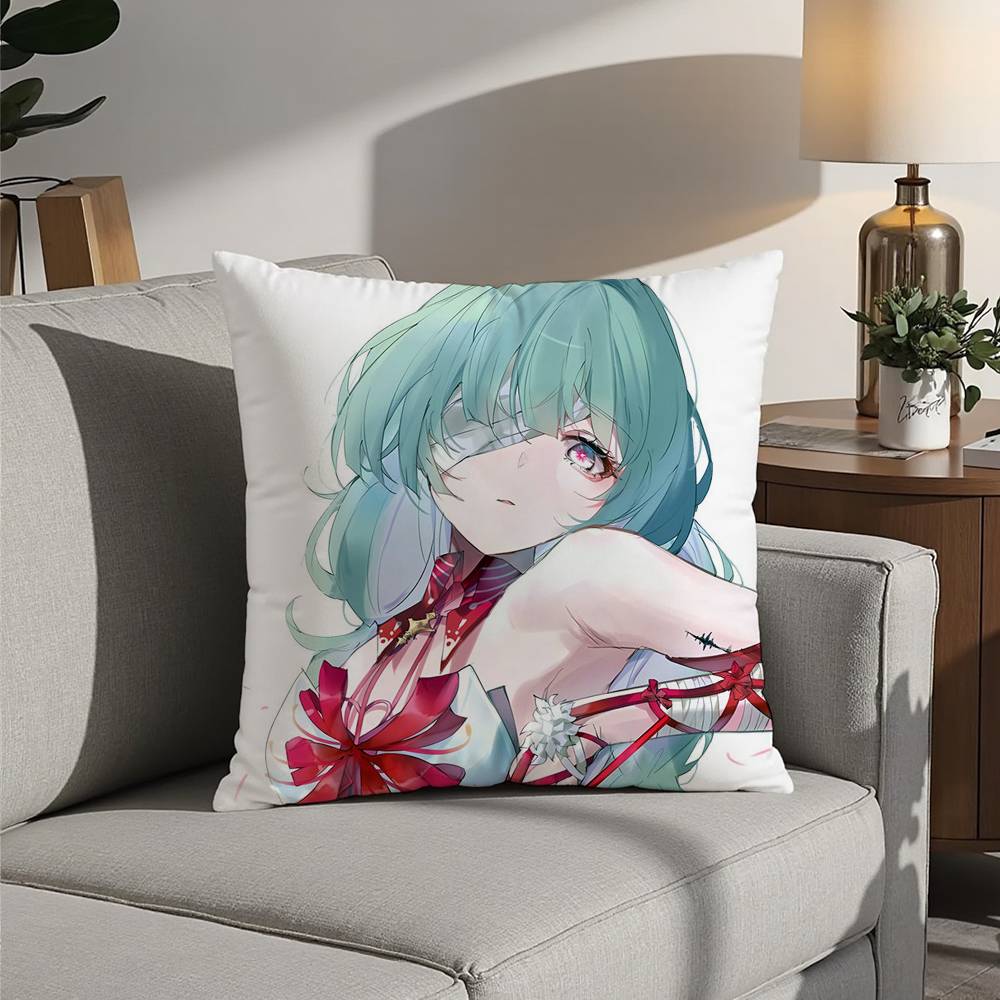 Phoebe phrolova Wuthering Waves Kissenbezug Plüschstoff Weicher Kissenbezug Beidseitiger Druck Kissenbezug Haushaltsgeschenke