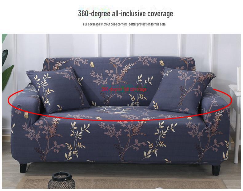 Elastic Universal Sofa Cover for Single, Double, or Three-Seat Sofas, All-Inclusive Cushion Protector.