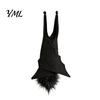 Realistic Bat for Photo Booths Halloween Decorations, Felt Hanging Bats, Spooky Flying Props Durable Decorations Haunted House Party, Indoor