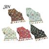 Classic Style Table Runner Jacquard Floral Runner, Vintage with Tassel Edges, Heat Resistant Farmhouse for Wedding Baby Shower Dining Decor