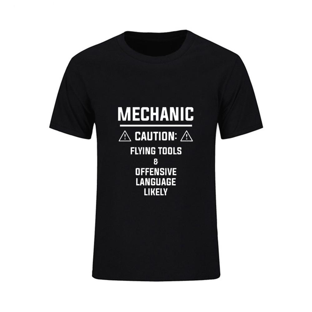 Fashion Mechanic T Shirt Clothing Hip Hop Letter Print Men T Shirt Short 4XL