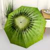 1pc Kiwi Fruit Slice Umbrella with Plastic Handle,Suitable for All Seasons Home Travel Outdoor UmbrellaM893