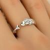 Zink Zinklegering Fiskformad Ring Sliten Retro Öppen Ring Vintage Justerbar Ring Smycken