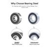 10PCS 608 2RS /608ZZ Ball Bearings – Bearing Steel and Double Rubber Sealed Miniature Deep Groove Ball Bearings