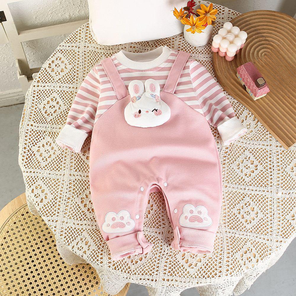 

Очаровательный детский боди: Новорожденный ромпер для весны и осени (0-3 месяца), Стильный костюм-двойка 66 cm