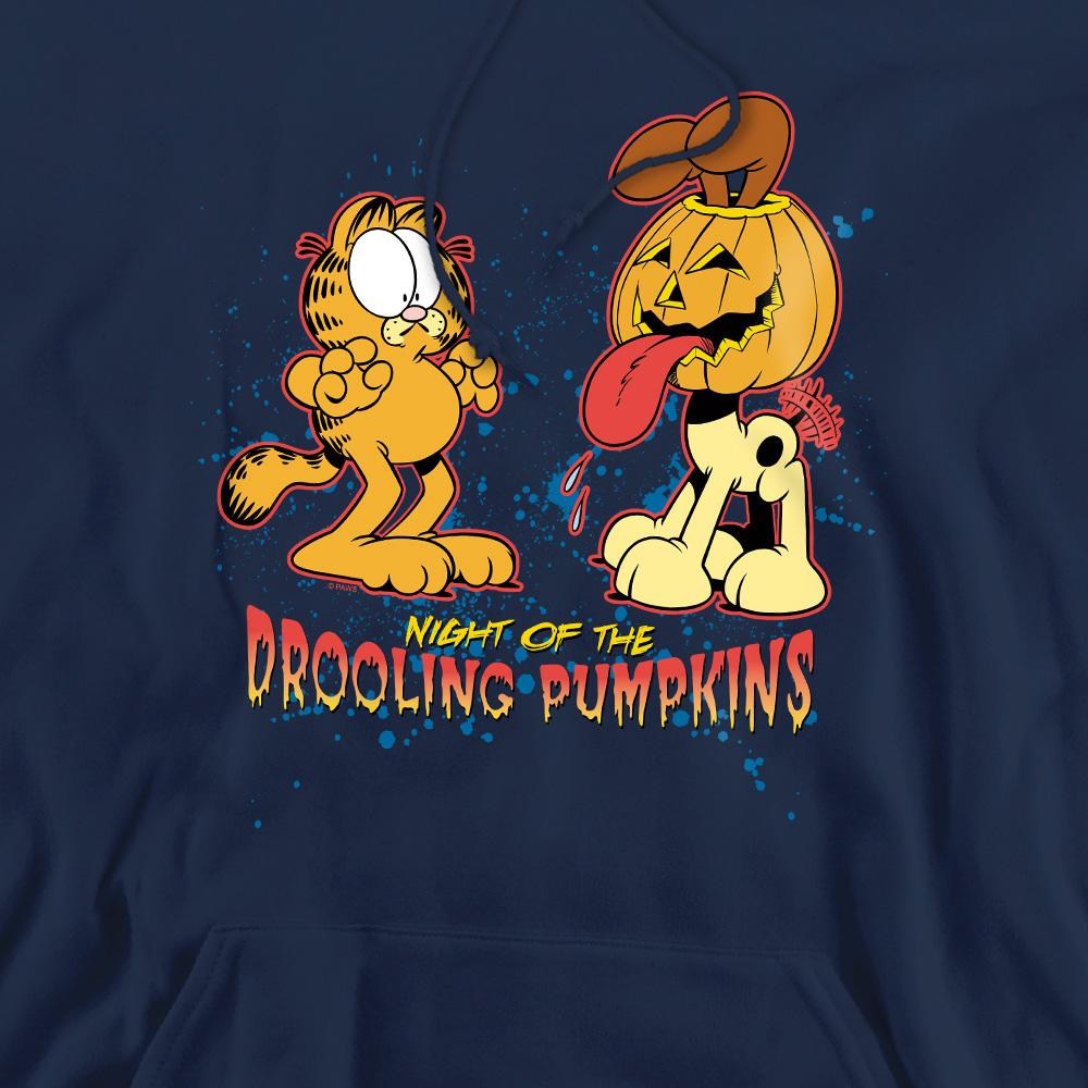 Garfield Mens Drooling Pumpkins Hoodie