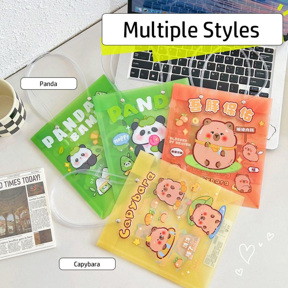 

Multi-function Gift Bag Capybara Panda Handbag Cartoon Waterproof Storage Bag 02
