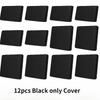 12pcs Elastic Sliky Fiber Fabric Outdoor Patio Sofa Cover Machine Washable Cushion & Backrest Protector Fits for Sectional Sofas