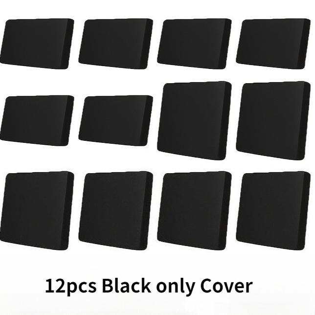 

12pcs Elastic Sliky Fiber Fabric Outdoor Patio Sofa Cover Machine Washable Cushion & Backrest Protector Fits for Sectional Sofas