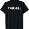 Phases of the Moon- Space Science Dog Pawprint T-Shirt