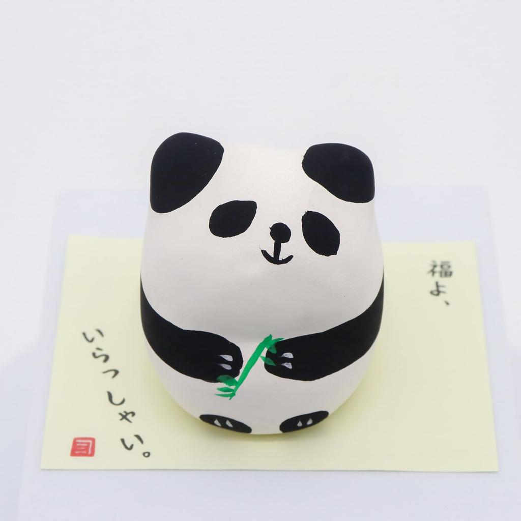 Craftsman House Hokkori Panda Made In Japan (Welcome Fortune) Object,