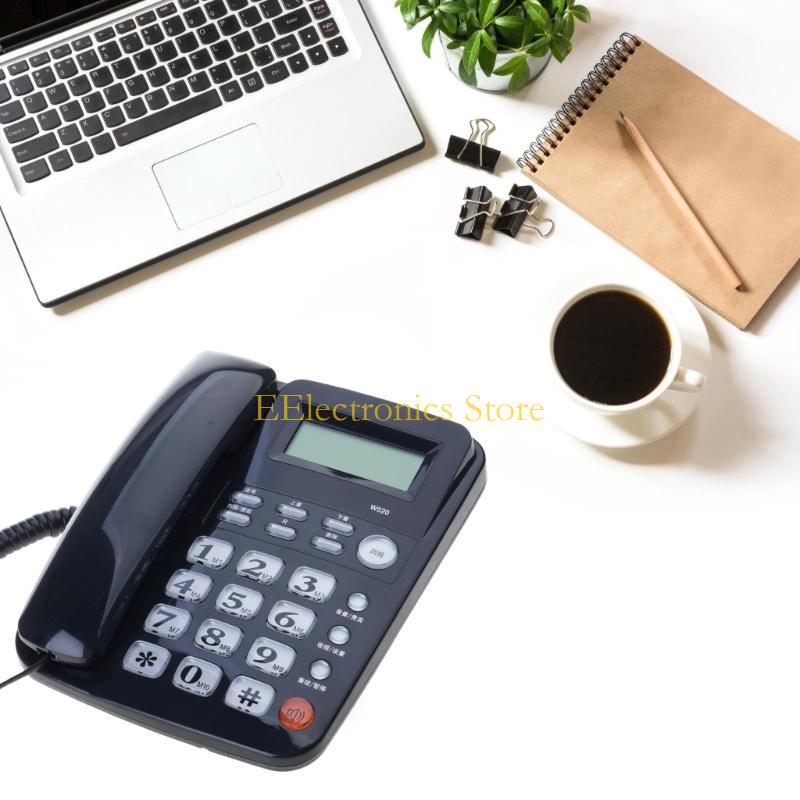 B03C Landline Telephone For Home And Office Featuring Clear Caller Display Convenient Speakerphone Function