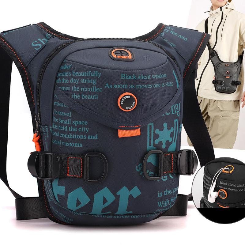 Venkovní cyklistická taška Multifunkční sportovní taška přes rameno Pánská taška crossbody s potiskem písmen