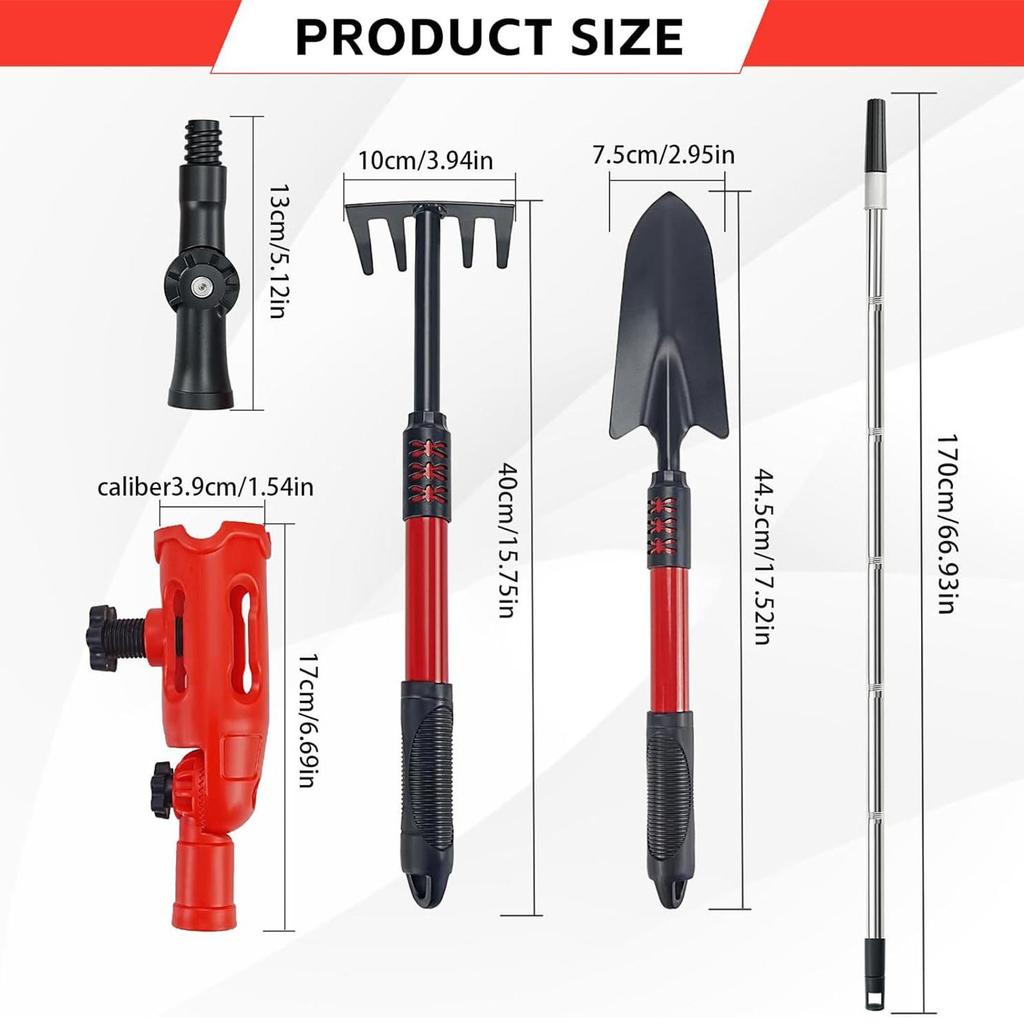 Gutter Cleaner Tool Gutter Cleaner Rake And Scoop With Extension Poles High-Efficiency Leaves Removal Tool Rust-Proof Roofing