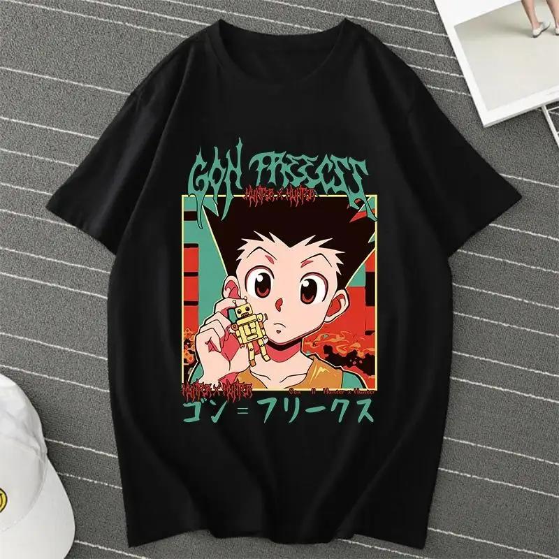 25Anime Hunter X Hunter Killua Zoldyck T Shirt Men Women Casual Fashion Harajuku Short Sleeve Crew Neck Plus Size Unisex T Shirt