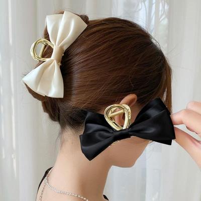 Band Haarspange Gold Seidig Feminine Haarnadel