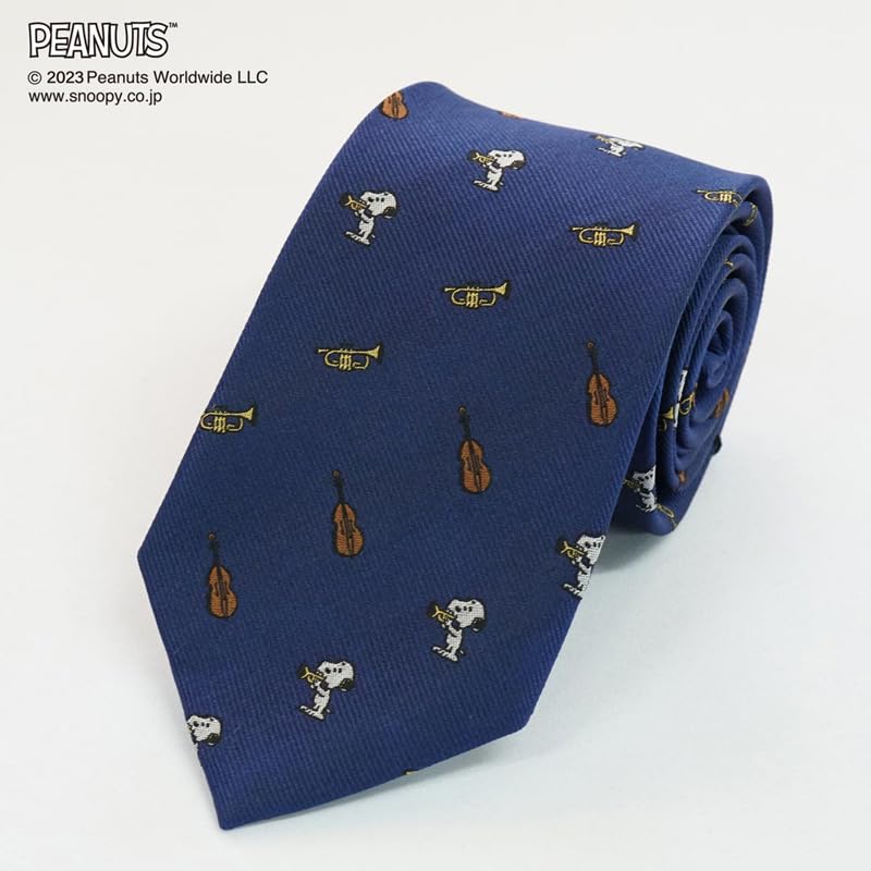 Tie Snoopy Necktie PN918309 Navy SNOOPY Business Brand Necktie Character Present [Peanuts]