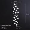 Nordic Minimalist Staircase Chandelier Bubble Glass Light Luxurious Living Room Family Kitchen Restaurant Celing Pendant Lamp