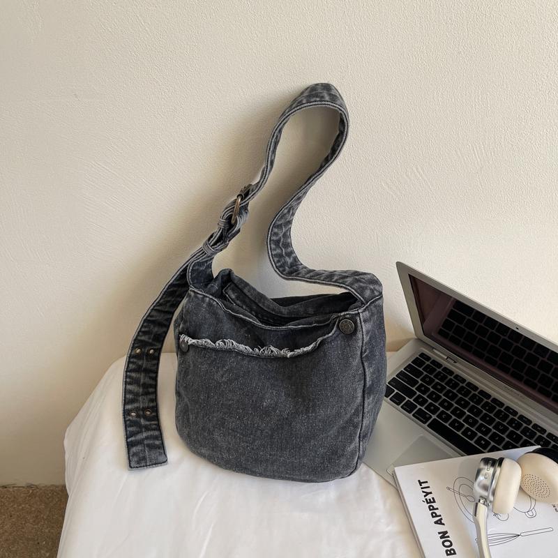 Denim Bag Women's Crossbody Bag Commuter Large Capacity Shoulder Bag