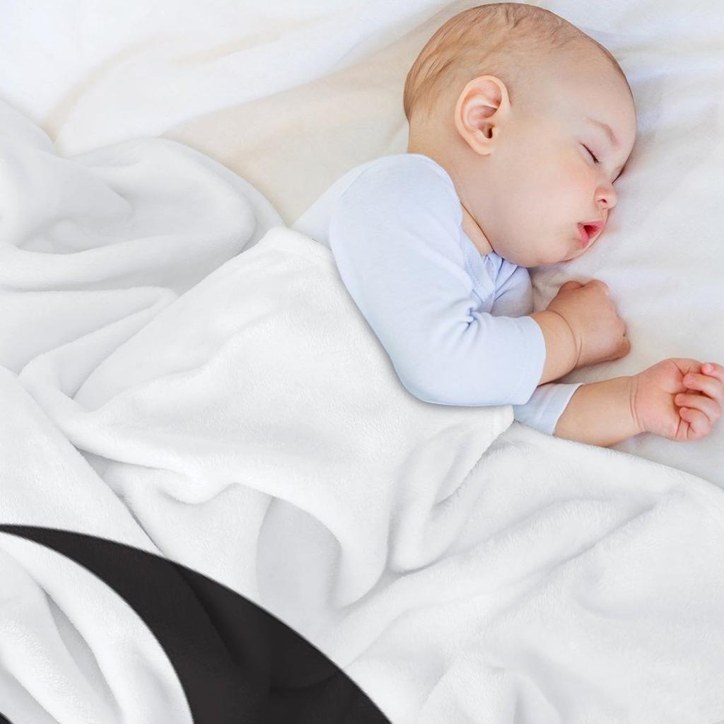 Yin Yang symbol Throw Blanket Luxury Designer Flannel Fabric Luxury Throw Blankets For Baby Blankets