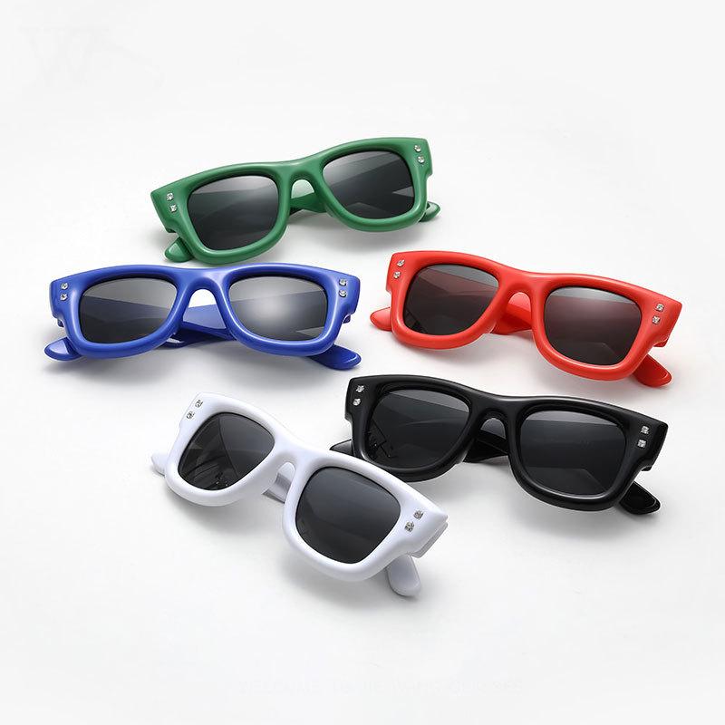 Fashion square thick frame sunglasses female Internet celebrity street shot trend UV protection sunglasses male