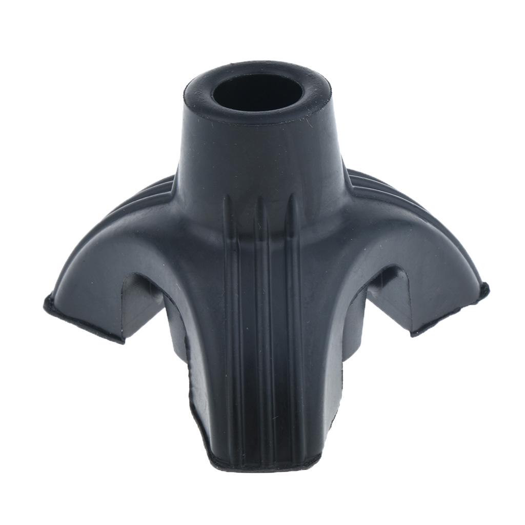 Crutches Support Base with Durable Rubber Tripod Tip 3/4 "5/8"
