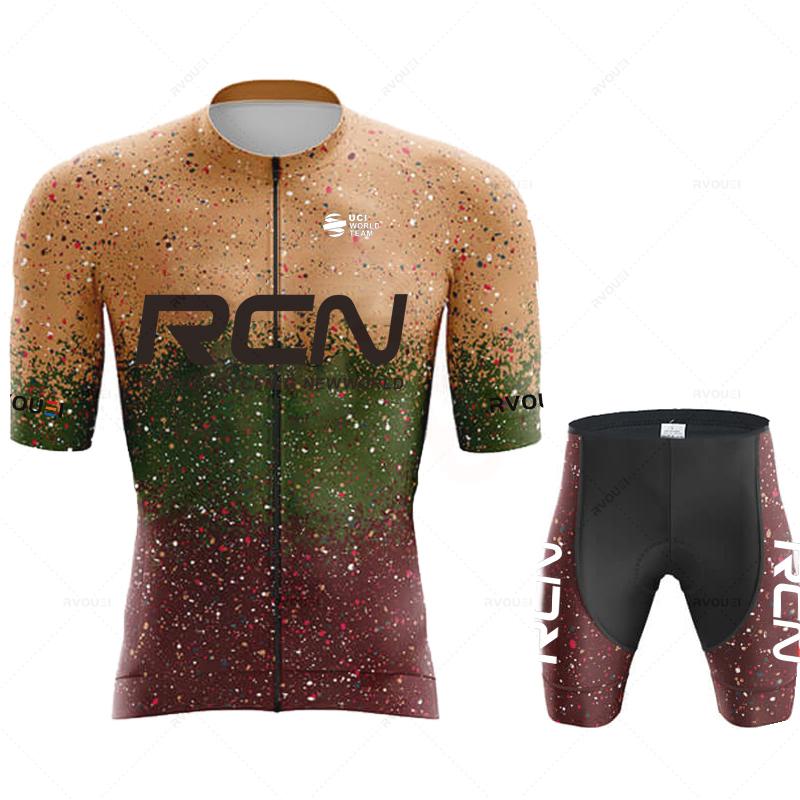 Ropa De Ciclismo 2025 RCN Neuankunft Sommer Herren Kurzarm Radtrikot Triathlon Team MTB Mountain Race Radbekleidung