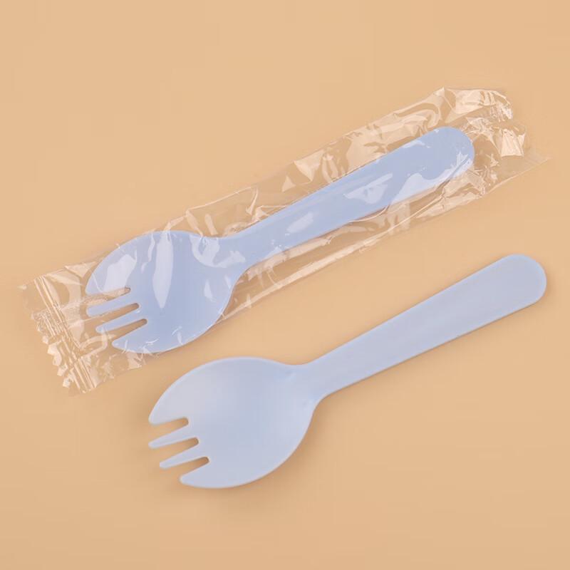 Handun Disposable Individually Wrapped Plastic Sporks, 1000 Count