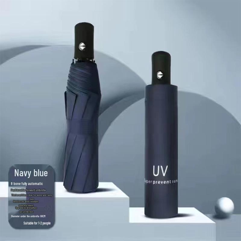 72-Rib Automatic Folding Umbrella for All Weather - Sunshade and Sunscreen for Men, Women, and Students